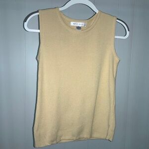 Rafael lambswool blend sleeveless sweater vest Sz S